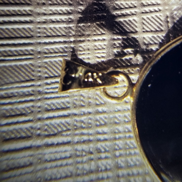 Vintage 14K Gold & Onyx pendant! - Picture 2 of 6